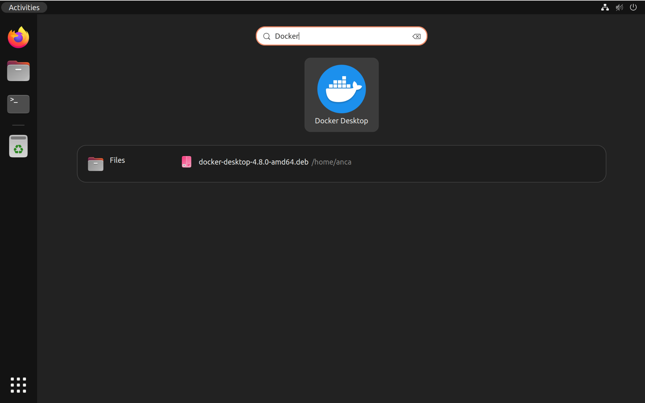 应用程序中的 Docker 应用程序