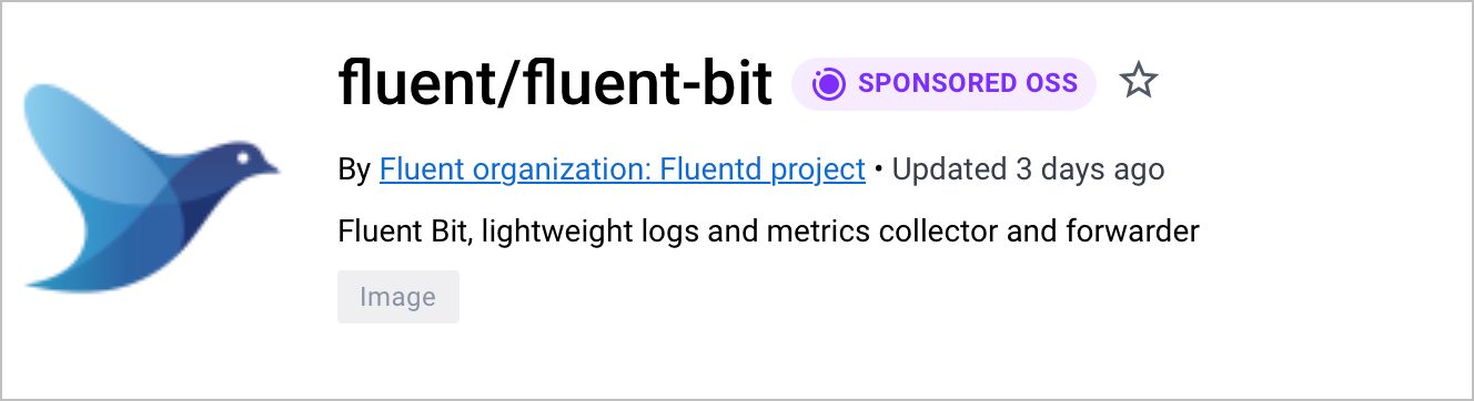 拥有 Docker 赞助的开源徽章的 Fluent 组织